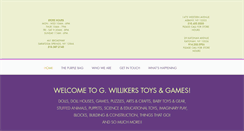 Desktop Screenshot of gwillikerstoys.com