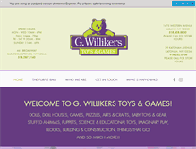 Tablet Screenshot of gwillikerstoys.com